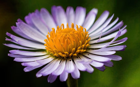 Close up of a purple daisy (Aster alpinus)の素材