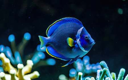Blue angelfish (Acanthurus caudatus)の素材