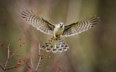 Red-footed falcon (Falco rufescens)の素材