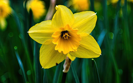 Yellow daffodil (Narcissus poeticus)の素材