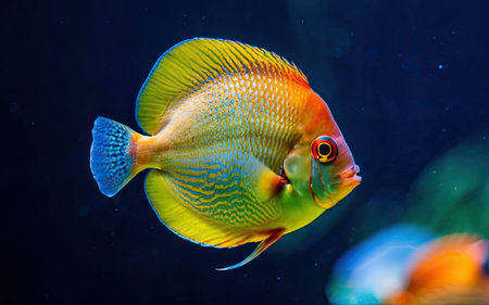 Discus fish (Acanthurus cinereus)の素材