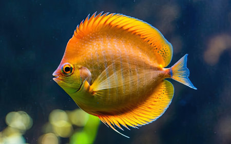 Discus fish in the aquarium. Tropical fish in the aquarium.の素材