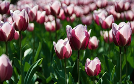 Tulips. Beautiful bouquet of tulips. colorful tulips. tulips in spring,colourful tulipの素材