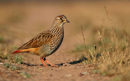 Red-necked partridge (Rufous Partridge)の素材