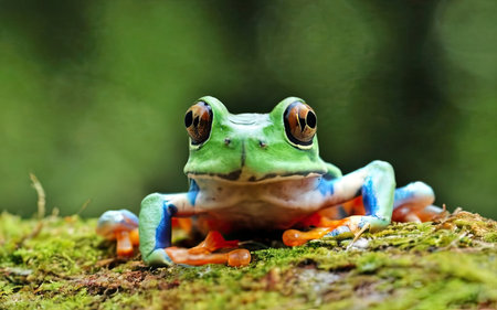 Red-eyed tree frog (Agalychnis callidryas)の素材