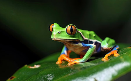 Red-eyed tree frog (Agalychnis callidryas)の素材