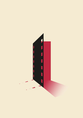abstract building on a light background. Vector illustration. Eps 10のイラスト素材