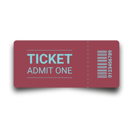 ticket icon on white background. Vector illustration. Eps 10 files.のイラスト素材