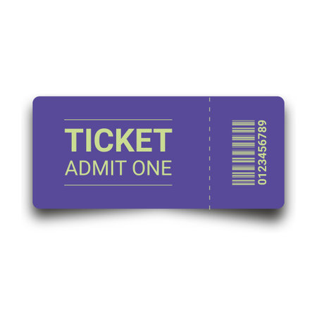 Illustration of ticket isolated on a white background. Eps 10 vector file.のイラスト素材