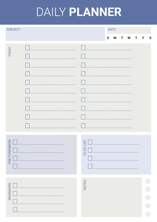 Daily Planner Template, Daily Planner, Planner, To Do List, Planner, Stationery Designのイラスト素材
