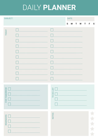 Daily Planner Template. Planner, To Do List, To Do List, To Do Listのイラスト素材