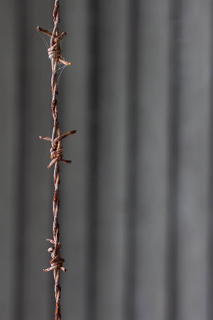 old barbed wire