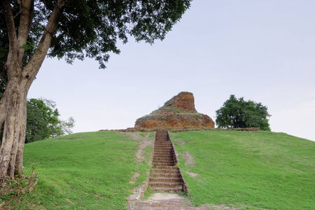 The meru Brahmathat, Phimai historical park, Phimai distric, Thailand, built 11-12 century A.D.のeditorial素材