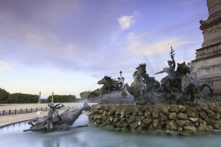 evening time place des quinconces, Bordeaux Franceのeditorial素材