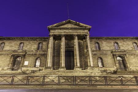 evening view time of Hospital St Andre, Bordeaux Franceのeditorial素材