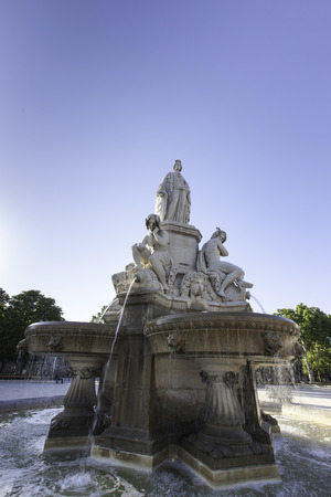 esplanade charles de Gaulle, Nimes Franceの写真素材