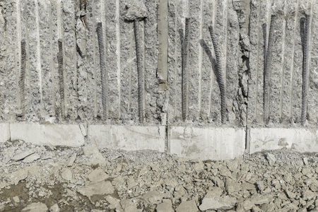 deformed bar in concrete, Reinforce concreteの写真素材