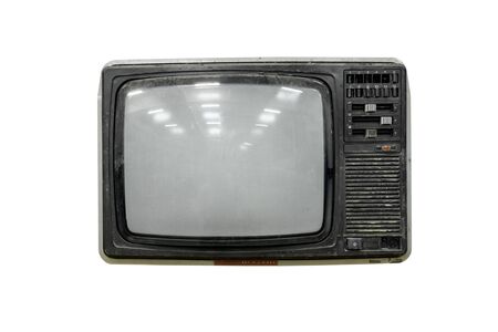 Old and dirty televisoin, 1980の写真素材