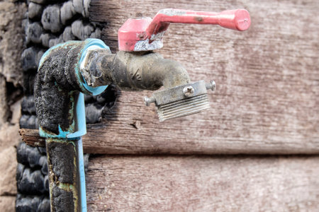 Pvc water pipe was burned