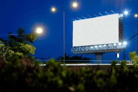 Night time of advertisingの写真素材