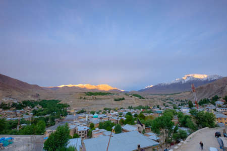 evening time of Kgril town, Indiaの写真素材