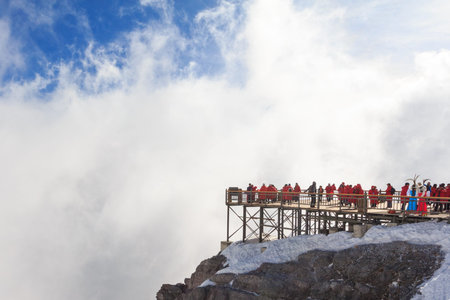 Jade dragon snow mountain(4,500M), Chinaのeditorial素材