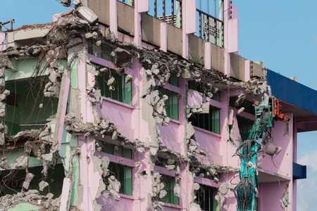 building destroy, material  waste, demolitionの写真素材