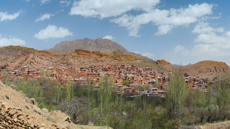 abyaneh village a relic of ancient Persia, 2500 yers ago,Kashan, Iranの写真素材