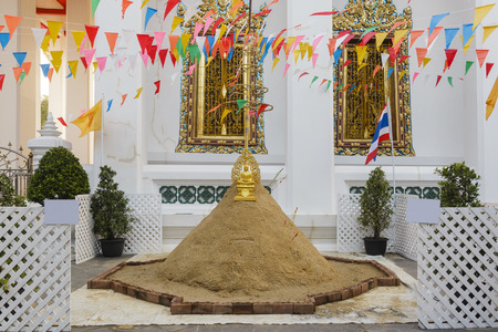 sand for Songkran festival day or Thai new yearの写真素材