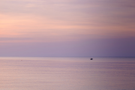 small boat in the sea, Rayong province, Thailandの写真素材