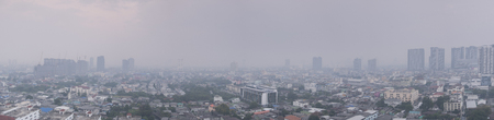 air pollution over Bangkok Thailand, PM2.5, Feb 2019のeditorial素材