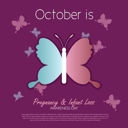 Pregnancy and Infant Loss Awareness Dayのイラスト素材