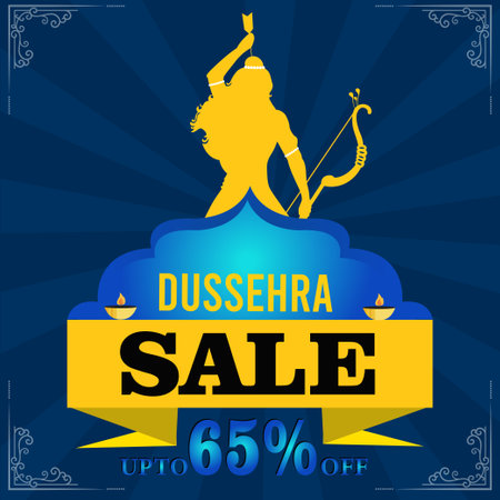 Happy Dussehra sale banner designのイラスト素材