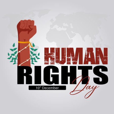 Human rights day. Vector illustration for poster, banner, flyer.のイラスト素材