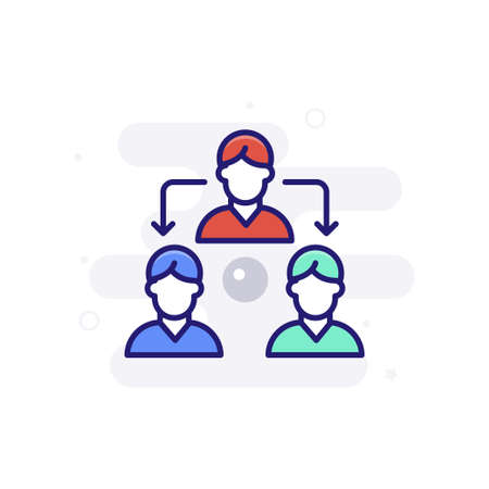 MLM Marketing vector icon style illustration. EPS 10 File Marketing and advertising symbolのイラスト素材