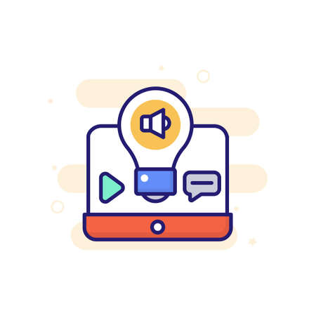 Advertising Campaign vector icon style illustration. EPS 10 File Marketing and advertising symbolのイラスト素材