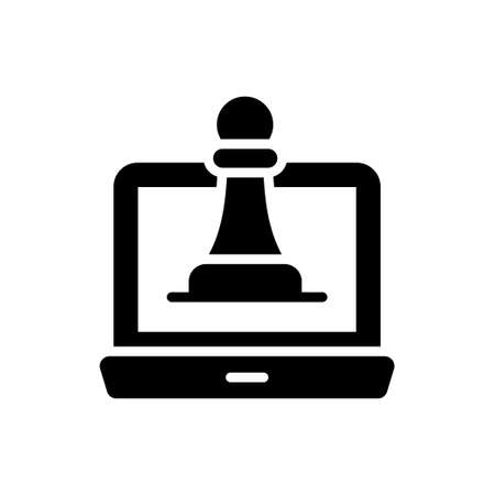 Digital Strategy vector solid icon. Marketing and advertising symbol EPS 10 fileのイラスト素材