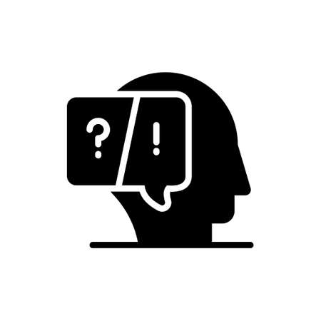 Public Opinion vector solid icon. Marketing and advertising symbol EPS 10 fileのイラスト素材