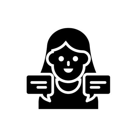 Public Relation vector solid icon. Marketing and advertising symbol EPS 10 fileのイラスト素材