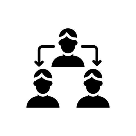 MLM Marketing vector solid icon. Marketing and advertising symbol EPS 10 fileのイラスト素材