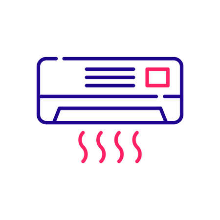 Window fan vector 2 colours icon style illustration. EPS 10 fileのイラスト素材