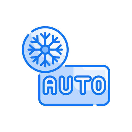 Auto mood vector Blue colours icon style illustration. EPS 10 fileのイラスト素材