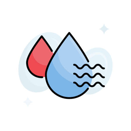 Dry vector Outline filled icon style illustration.のイラスト素材