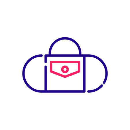 Dry bag vector 2 colours icon style illustration.のイラスト素材