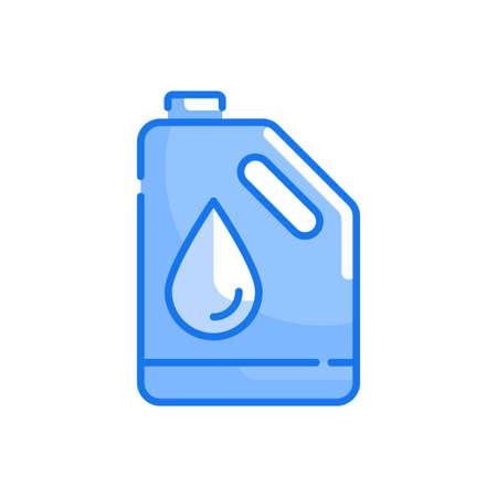 Fuel vector blue colours icon style illustration.のイラスト素材