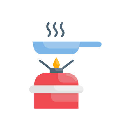 Cooking Stove vector Flat icon style illustration. EPS 10 fileのイラスト素材