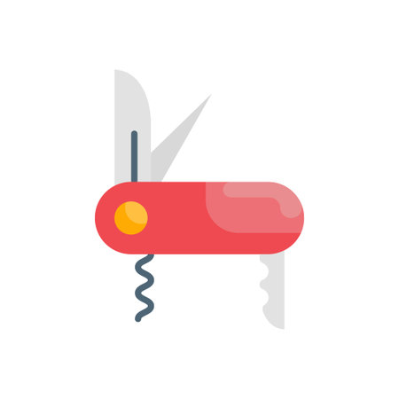 Pocket Knife vector Flat icon style illustration.のイラスト素材