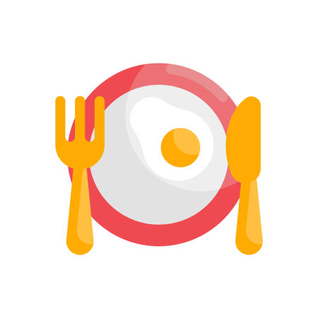 Kitchen Cutleries vector Flat icon style illustration. EPS 10 fileのイラスト素材