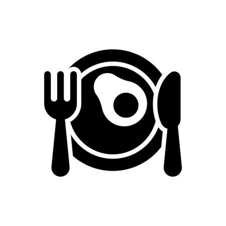 Kitchen Cutleries vector Solid icon style illustration. EPS 10 fileのイラスト素材