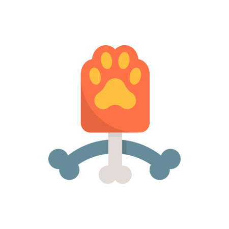 Dog Bone vector Flat Icon Design illustration. Halloween Symbol on White background EPS 10 Fileのイラスト素材